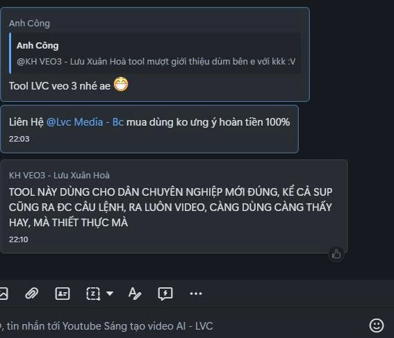 Khách hàng khen tool LVC Veo3 dành cho dân chuyên nghiệp, càng dùng càng hay